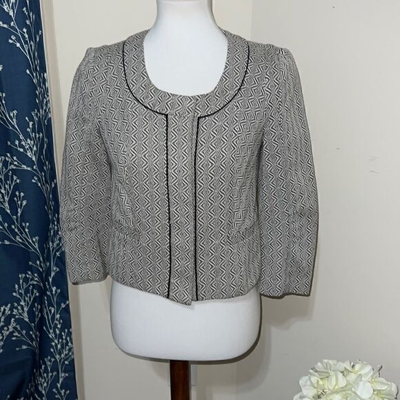Anthropologie | Anthro Coquille Eyes For You Cropped Jacket Snaps sz 2 - Picture 1 of 10